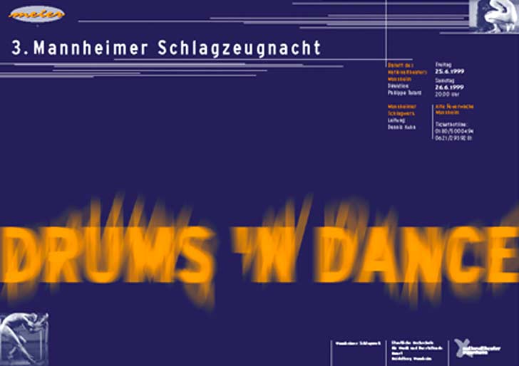 Plakat - Mannheimer Schlagzeugnacht